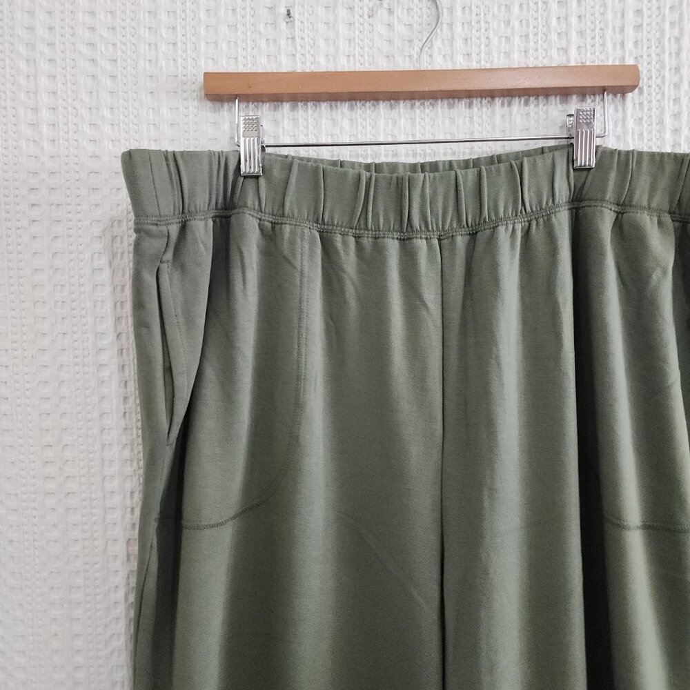 Old Navy High Waisted Fleece-Lined Sweatpants Women’s XXL Olive Green - Picture 6 of 11